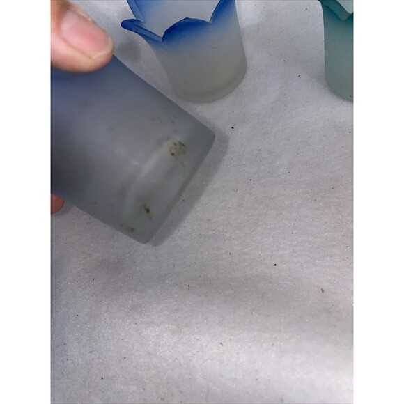 Party Lite Jewel Tulip Candle Holders Tealight Retired Frosted 5 Set spring - Picture 7 of 7